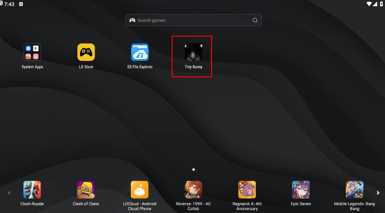 Tiny Bunny (Android) screenshot